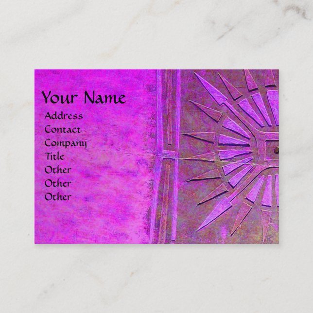 CARTE DE VISITE STAR DU MATIN, MONOGRAM (Devant)