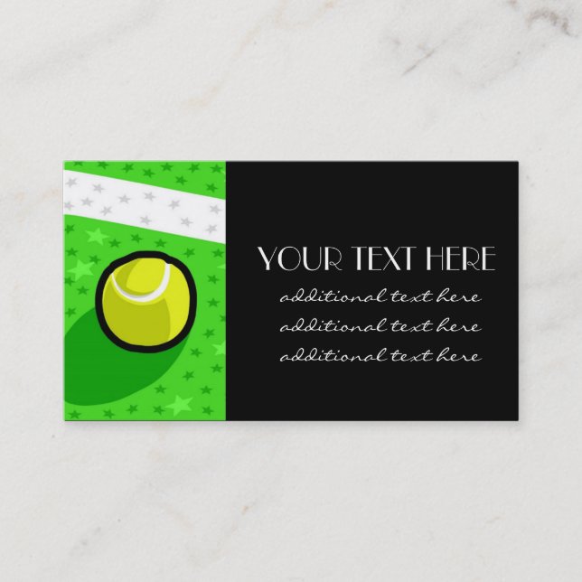 Carte De Visite Star du tennis (Devant)