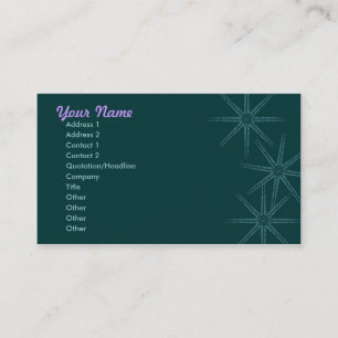 Carte De Visite Starburst