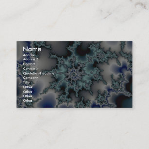 Carte De Visite Starburst bleu-vert abstrait