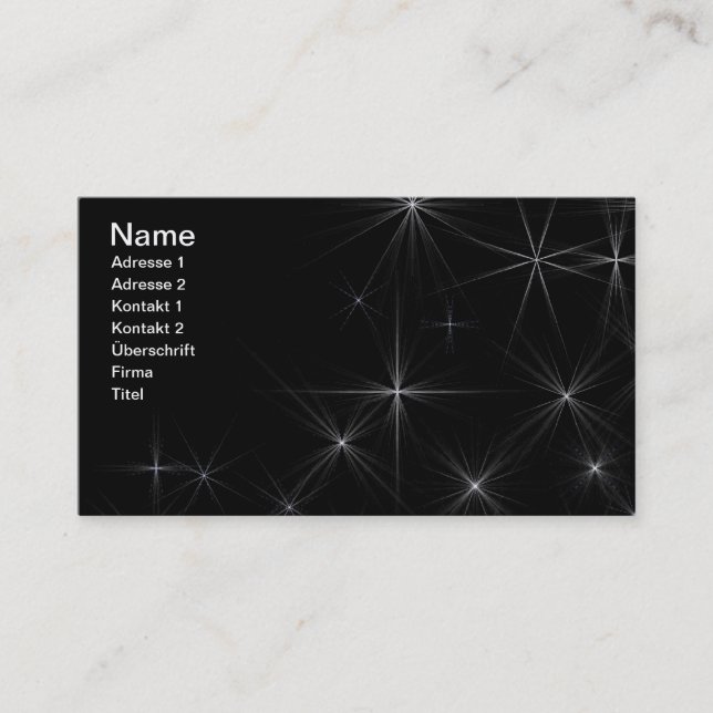 Carte De Visite Starry business card (Devant)