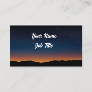 Carte De Visite Starry Sky Paysage