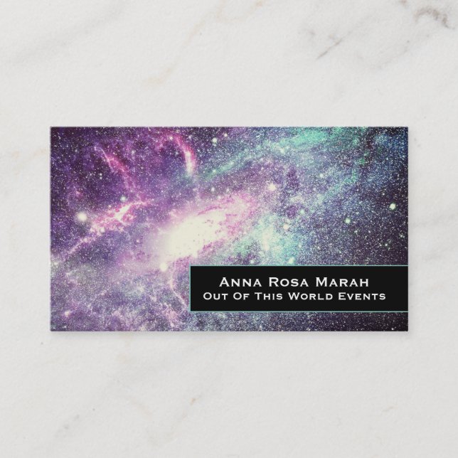 Carte De Visite *~* Stars Nebula Galaxy Cosmic Universe (Devant)