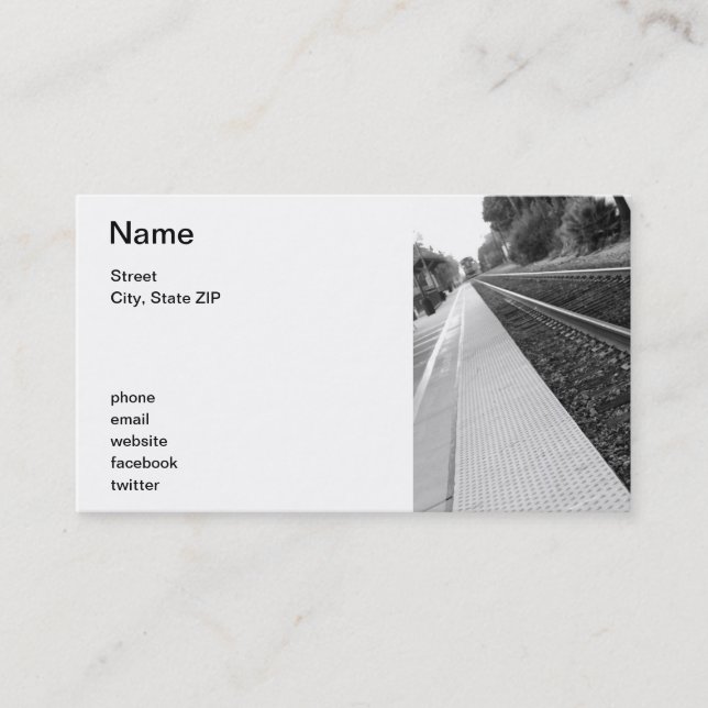 Carte De Visite Station de train de Ventura (Devant)
