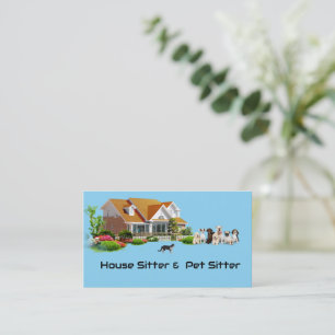 Carte De Visite Station de travail et baby-sitter