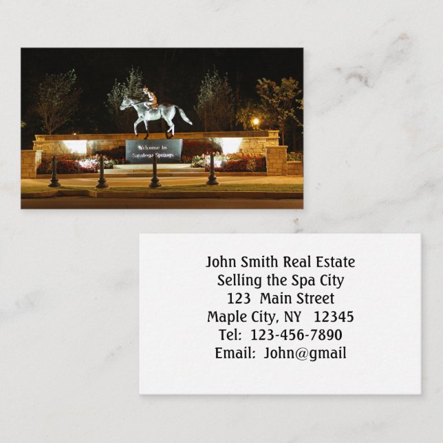 Carte De Visite Statue du Cheval Danseuse Autochtone Saratoga Cart (Devant / Derrière)