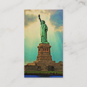 Carte De Visite Statue vintage De La Liberté De New York