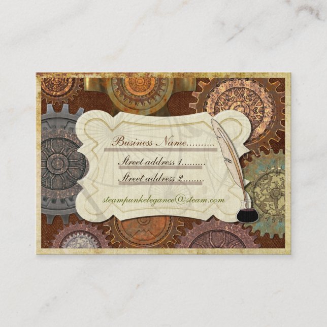Carte De Visite Steam Elegance ANTIQUE COSTUME REINACT (Devant)