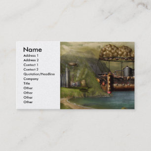 Carte De Visite Steampunk - Aéronef - L'Arche de Noé d'origine
