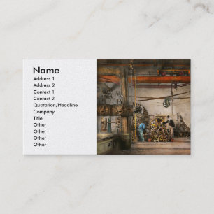 Carte De Visite Steampunk - Dans une vieille boutique d'horlogerie