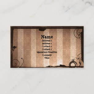 Carte de visite Steampunk Goth projeté
