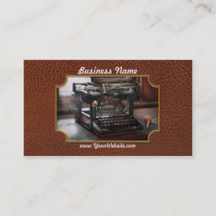 Carte De Visite Steampunk - machine à écrire - une machine à