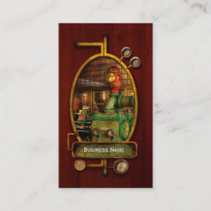 Carte De Visite Steampunk - pompe à vapeur duplex Worthington 1880