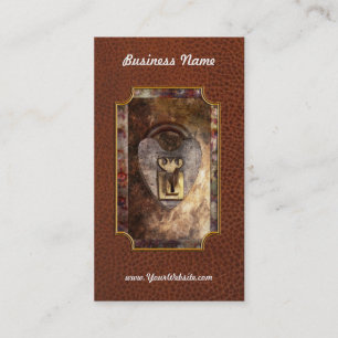 Carte De Visite Steampunk - serrurier - la clé à mon coeur