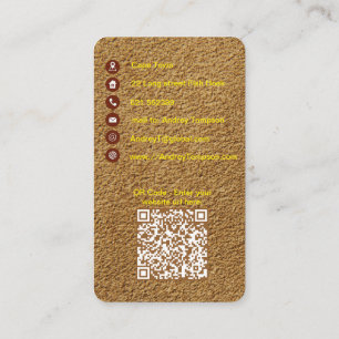 Carte de visite Steampunk sur cuir