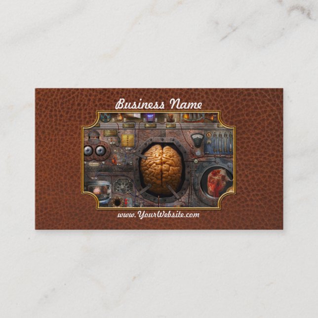 Carte De Visite Steampunk - surcharge d'information (Devant)