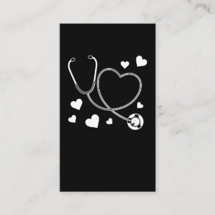 Carte De Visite Stethoscope Nurse Love Hospital