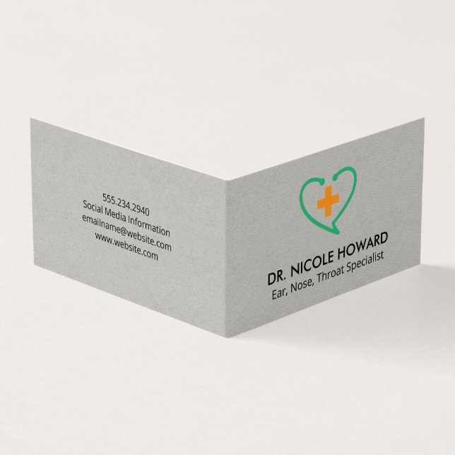 Carte De Visite Stethoscope | Santé | Docteur (Extérieur)