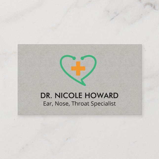 Carte De Visite Stethoscope | Santé | Docteur (Devant)