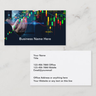 Carte De Visite Stock Trading Et Conseiller Financier