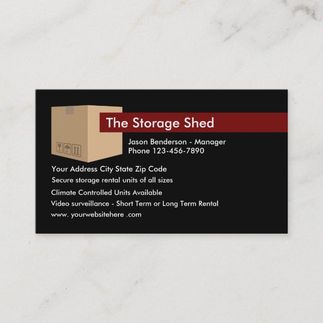 Carte De Visite Stockage Businesscards d'individu (Devant)