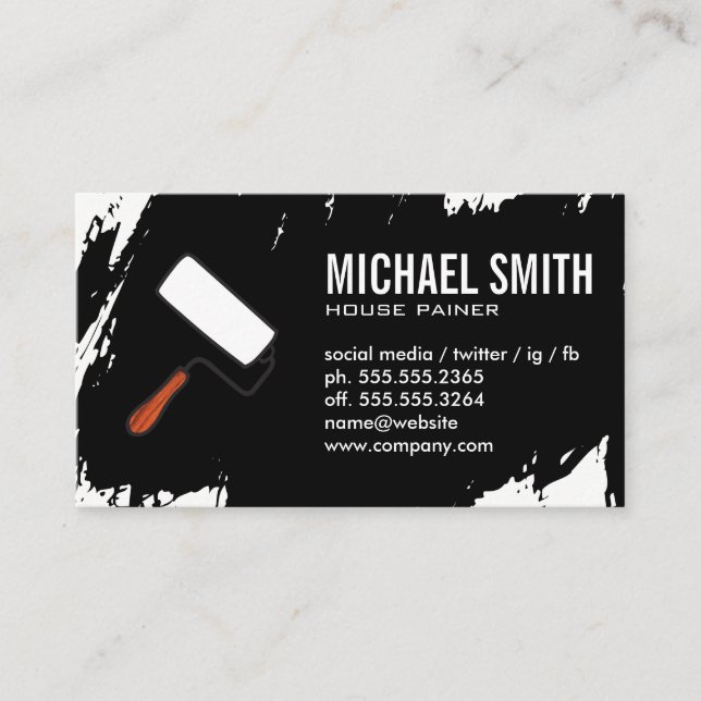 Carte De Visite Stocks de peinture (Devant)