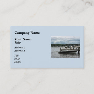 Carte De Visite Stormy Day au Harbour Essex CT