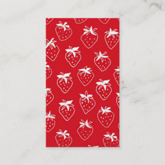 Carte De Visite Strawberries businesscard