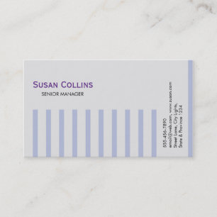 Carte De Visite Stried Simple Moderne Élégant Professionnel