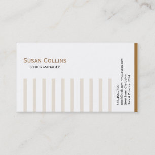 Carte De Visite Stried Simple Moderne Élégant Professionnel