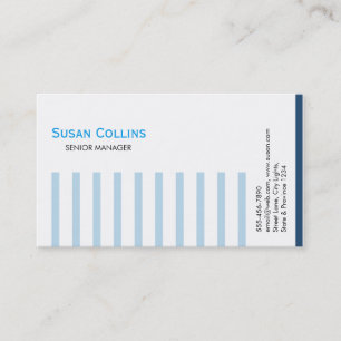 Carte De Visite Stried Simple Moderne Élégant Professionnel
