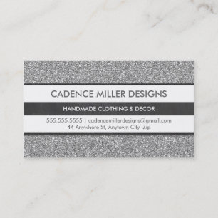 Carte De Visite STRIPE TENDANCE moderne minimaliste parties scinti