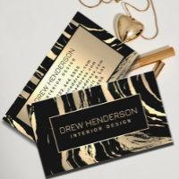 Stripes Zèbre Noir et Or Moderne