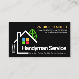 Carte De Visite Structure de construction créative Handyman Entrep