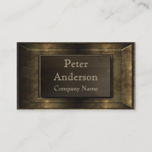 Carte De Visite Structure en bronze (Devant)