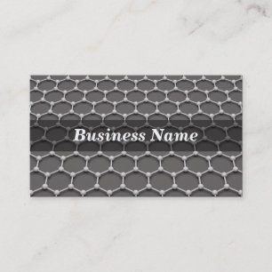 Carte De Visite structure moléculaire du nid d'abeilles 3D
