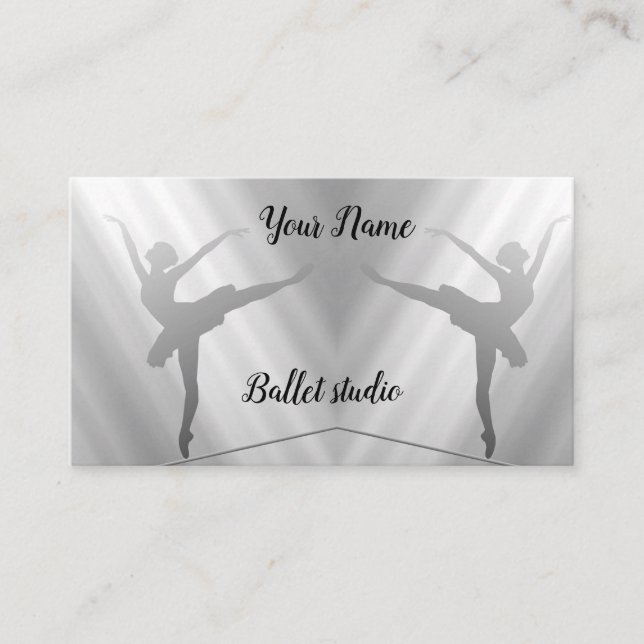Carte De Visite Studio de ballet (Devant)