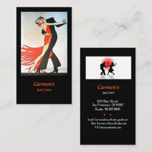 Carte De Visite Studio de danse instructeur