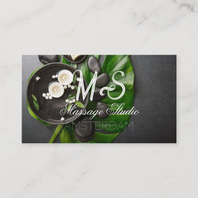 Carte De Visite Studio De Massage (Devant)