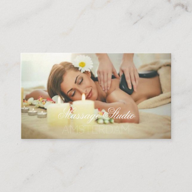 Carte De Visite Studio De Massage (Devant)