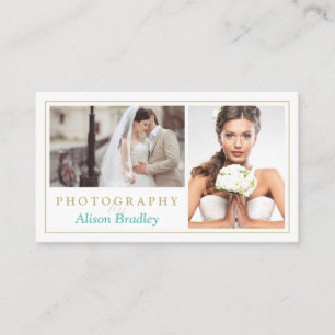Carte De Visite Studio De Photographie Mariage Moderne Élégant