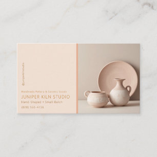 Carte De Visite Studio de poterie céramique neutre