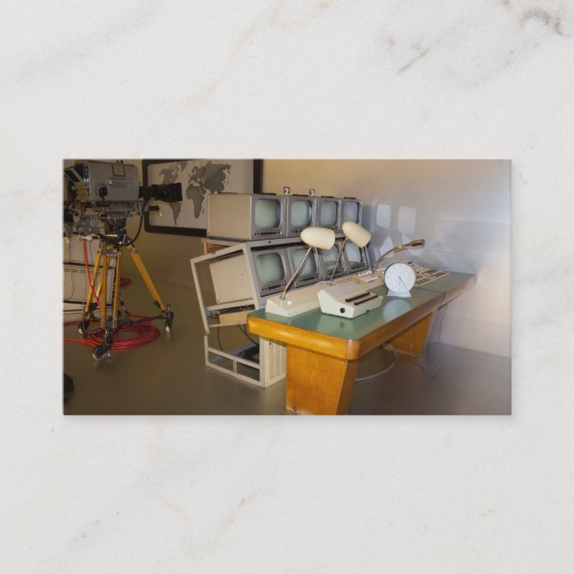 Carte De Visite Studio de télévision antique (Devant)
