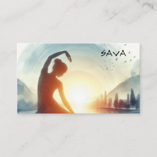 Carte De Visite Studio de Yoga et bien-être Zen