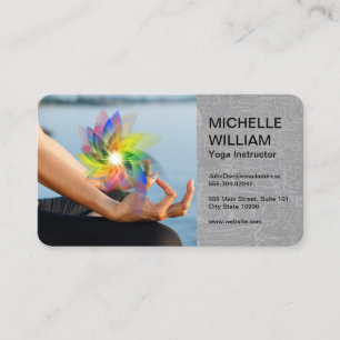 Carte De Visite Studio de Yoga Méditation Espace Santé