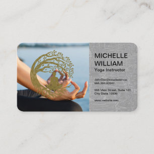 Carte De Visite Studio de Yoga Méditation Santé Mentale