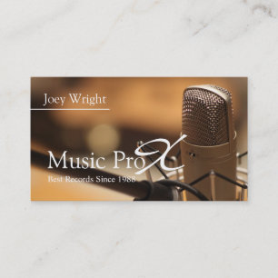 Carte De Visite Studio d'enregistrement de musique professionnel