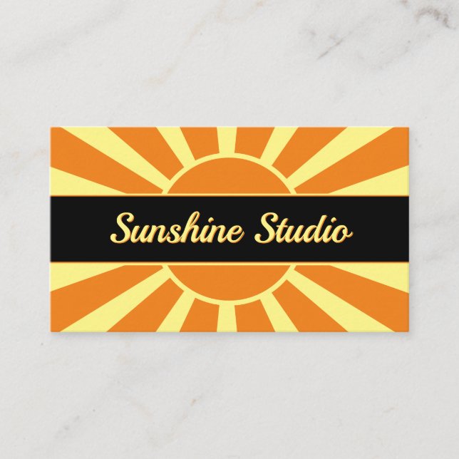 Carte De Visite Studio Sunshine (Devant)