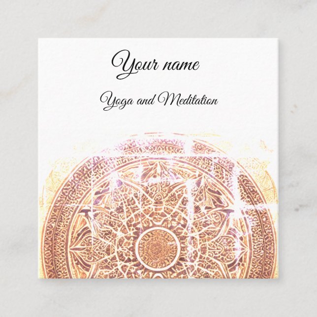 Carte de visite studio Yoga (Devant)