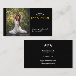 Carte De Visite Studio Yoga   Enseignant personnel